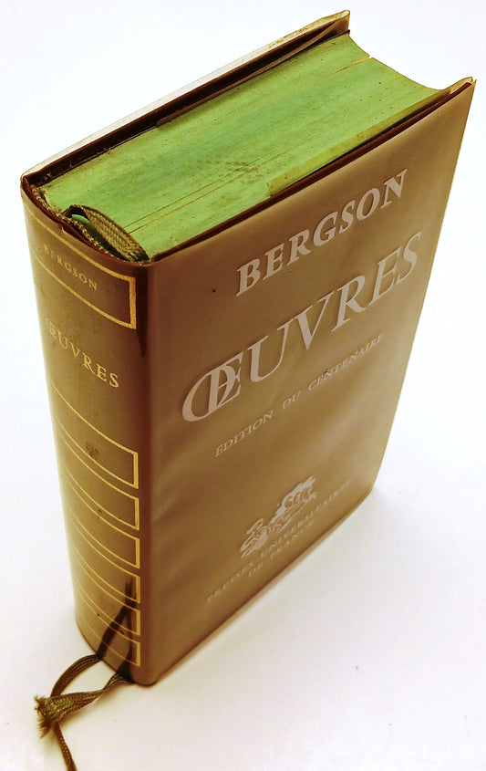 LN- OEUVRES EDITION CENTENAIRE- BERGSON- UNIVERSITAIRES FRANCE- 1963- CS- ZFS165