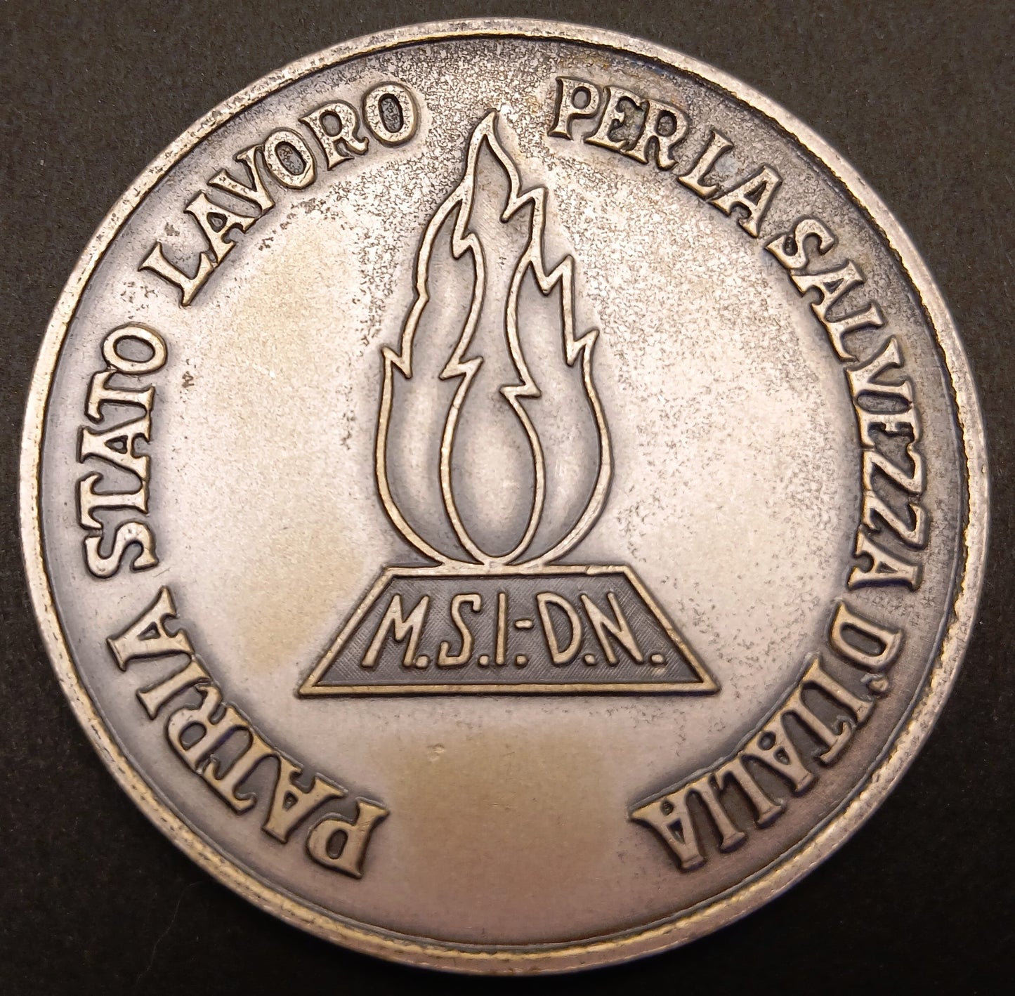 CB- MEDAGLIA CENTENARIO DI BENITO MUSSOLINI 1883- 1983 - M.S.I.-D.N. - GTTS70