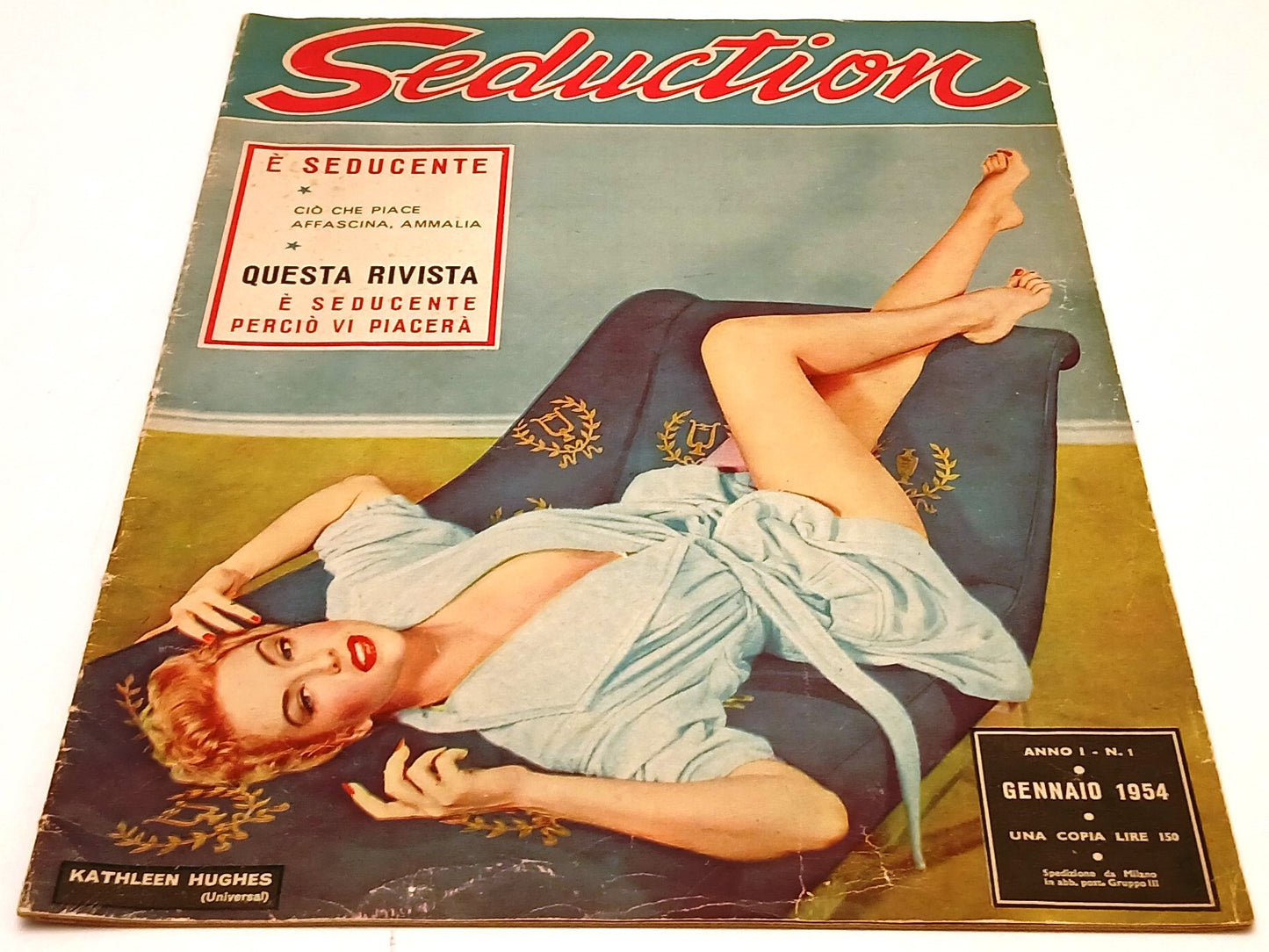 LX- RIVISTA SEDUCTION ANNO I N.1 GENNAIO 1954 KATHLEEN HUGHES - RVSh61