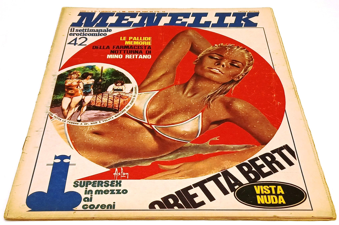 LX- RIVISTA MENELIK ANNO 2 N.42 1972 SETTIMANALE - ORIETTA BERTI - RVSh63