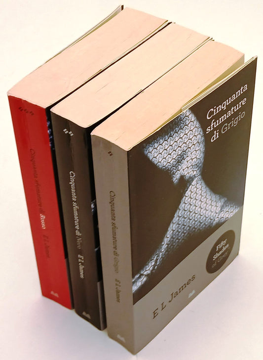 LN- CINQUANTA SFUMATURE DI NERO GRIGIO ROSSO TRILOGIA - JAMES- MONDOLIBRI- ZFS16
