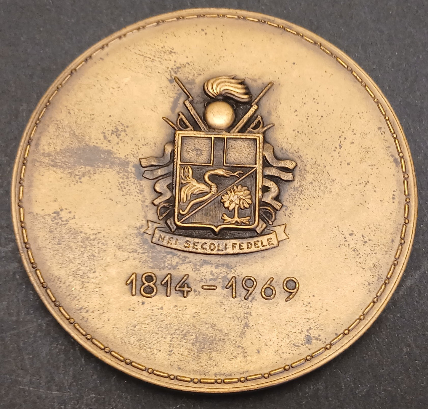 CB- MEDAGLIA LEGIONE TERRITORIALE CARANIERI UDINE PODGORA 1915- 1814-1969 GTTS77