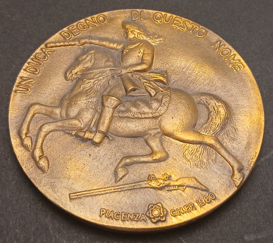 CB- MEDAGLIA FRANCESCO FARNESE DUCA VII DI PIACENZA E PARMA VEROI 1980 - GTTS98