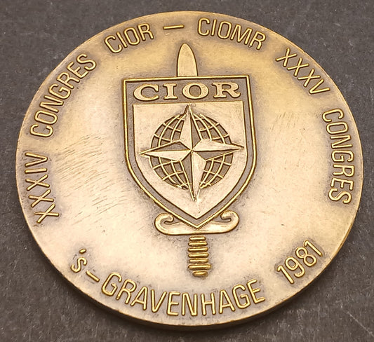 CB- MEDAGLIA 1981 XXXIV CONGRES XXXV CIOMR PAESI BASSI GRAVENHAGE - GTTS112