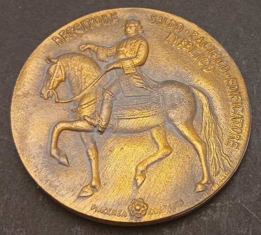 CB- MEDAGLIA RANUCCIO II FARNESE DUCA VI DI PIACENZA E PARMA VEROI 1980 - GTTS92