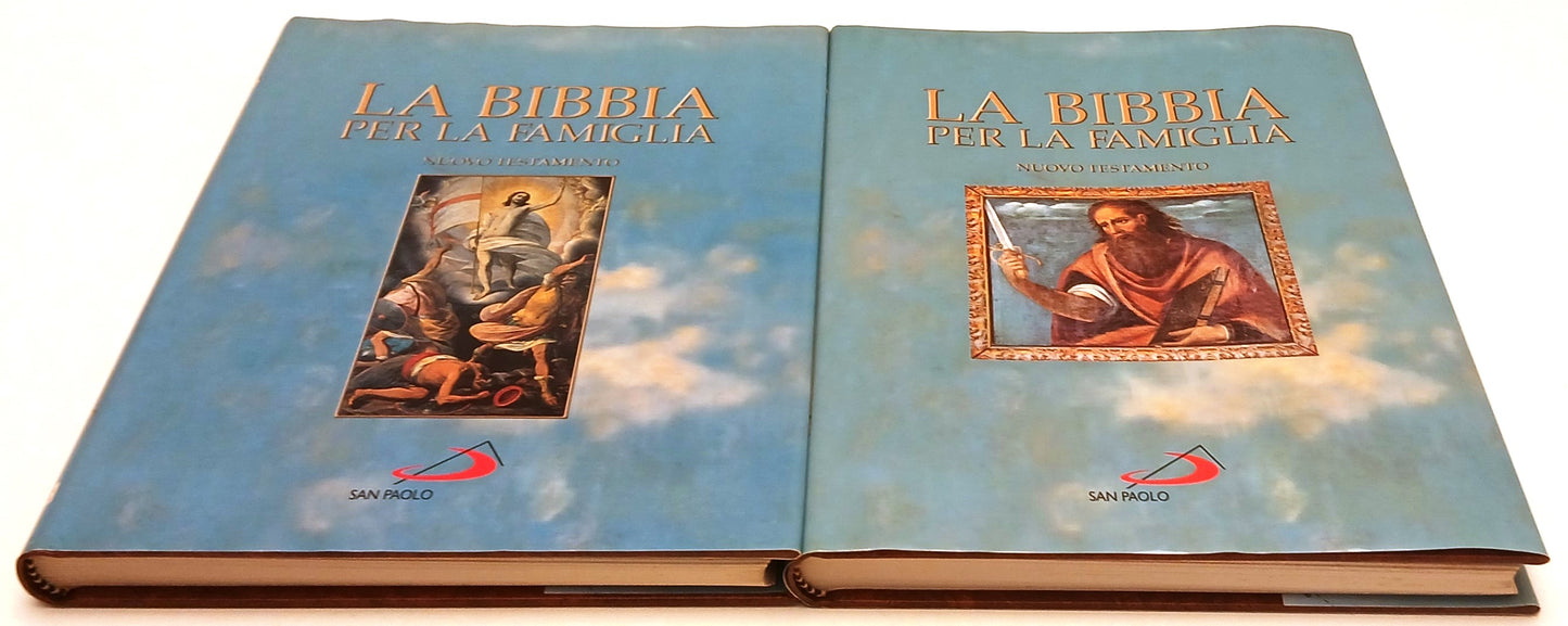 LD- LA BIBBIA PER LA FAMIGLIA 2 VOLUMI NUOVO TESTAMENTO - SAN PAOLO - CS- YFS849