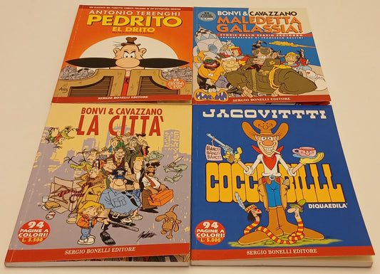 FB- I GRANDI COMICI DEL FUMETTO 1/4 - JACOVITTI BONVI CAVAZZANO - BONELLI - G25