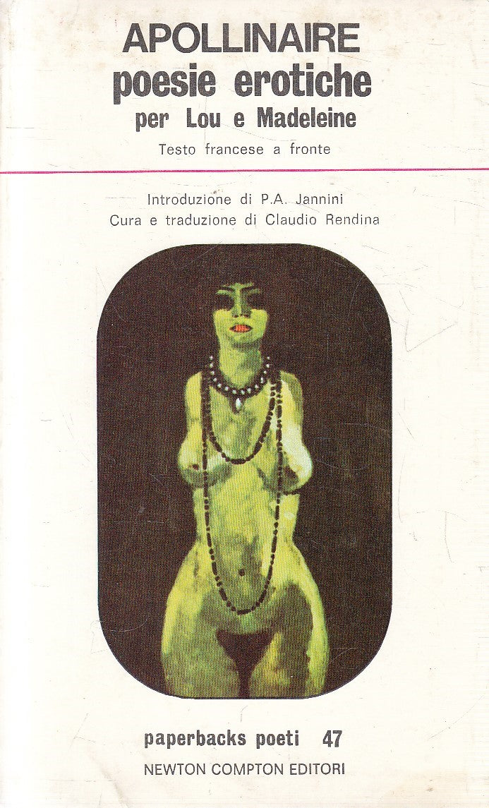 LN- POESIE EROTICHE FRANCESE A FRONTE - APOLLINAIRE - NEWTON --- 1976- B- YFS481