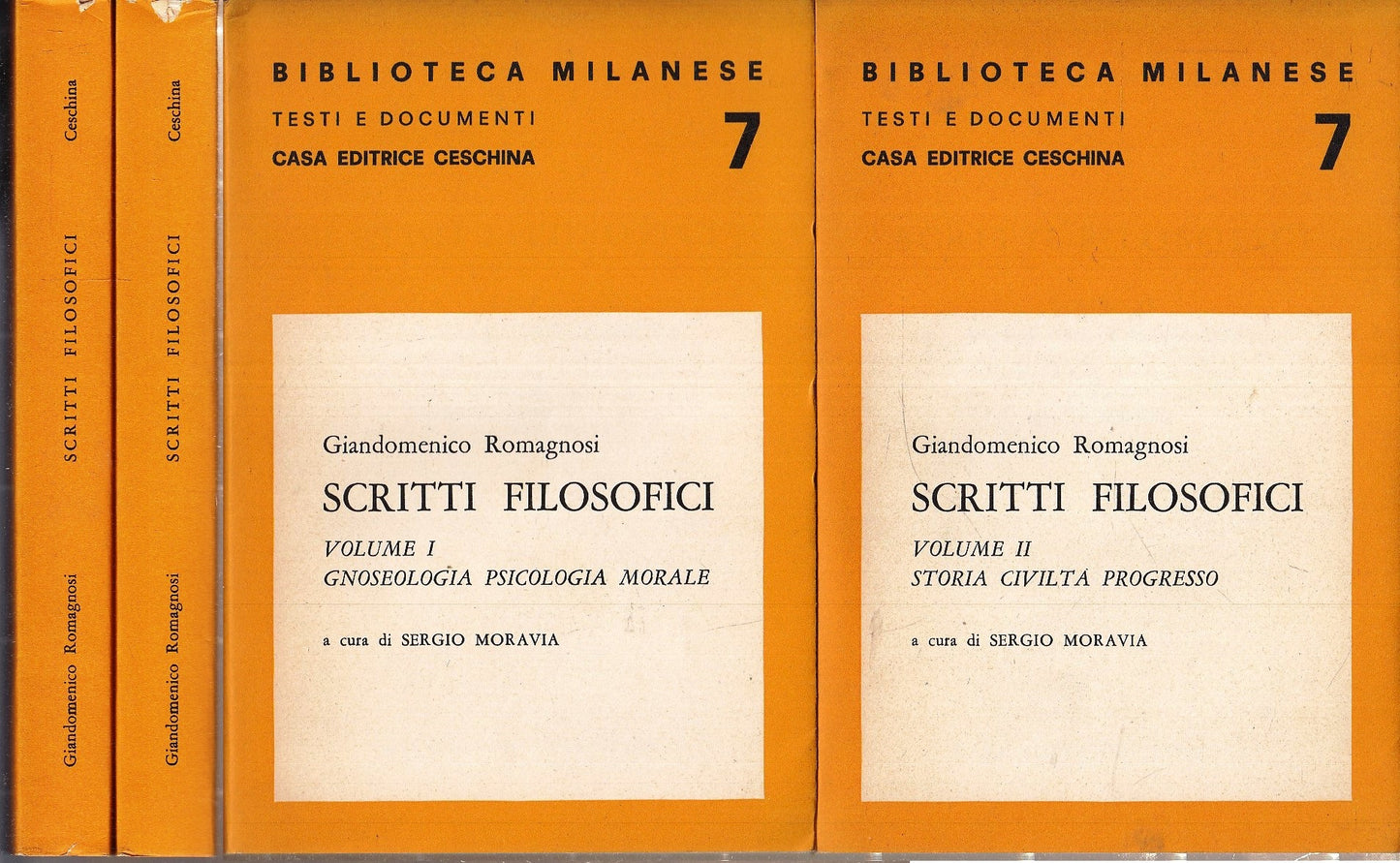 LS- SCRITTI FILOSOFICI VOLUMI 1/2 - ROMAGNOSI - CESCHINA --- 1974- BS- ZFS43