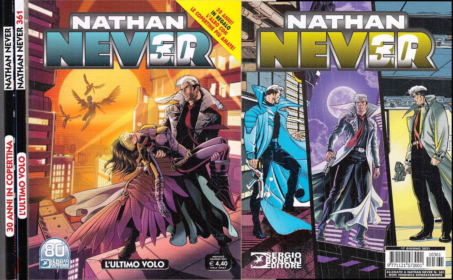 FB- NATHAN NEVER 361 + 30 ANNI ALBO LE COPERTINE PIU' AMATE - BONELLI - B - Z25
