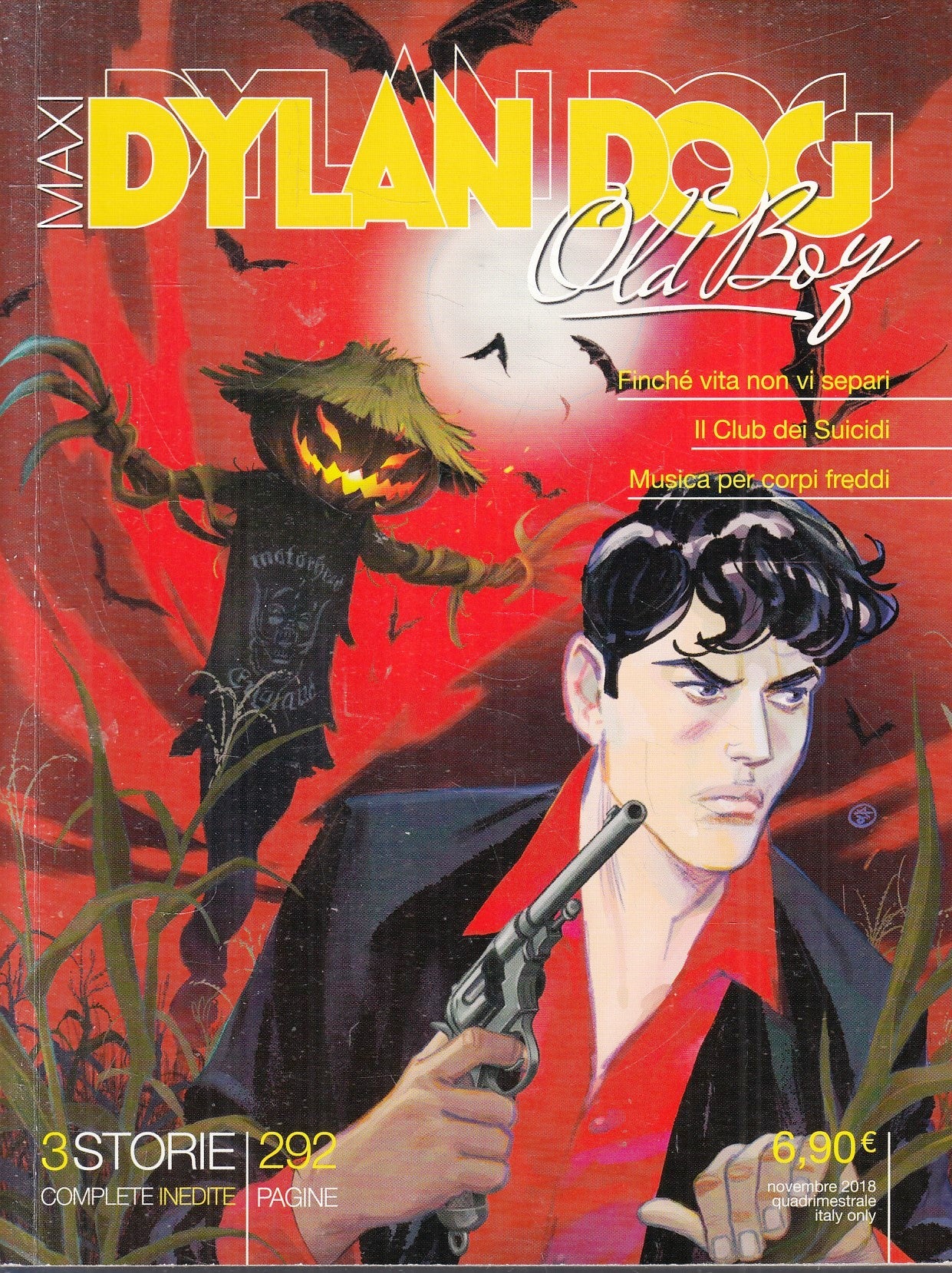 FB- DYLAN DOG MAXI N.34 OLD BOY CLUB DEI SUICIDI -- BONELLI - 2018 - B - N25