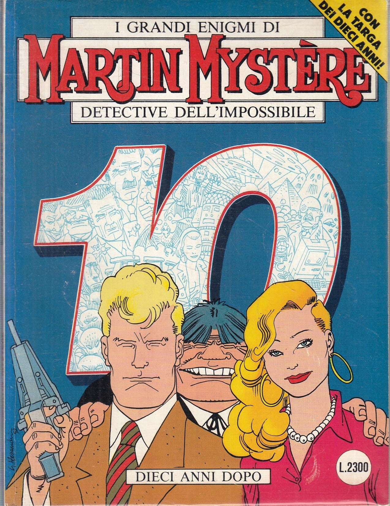 FBB- Martin Mystere n.121 con allegata Targa Metallica dieci anni - Bonelli- A26
