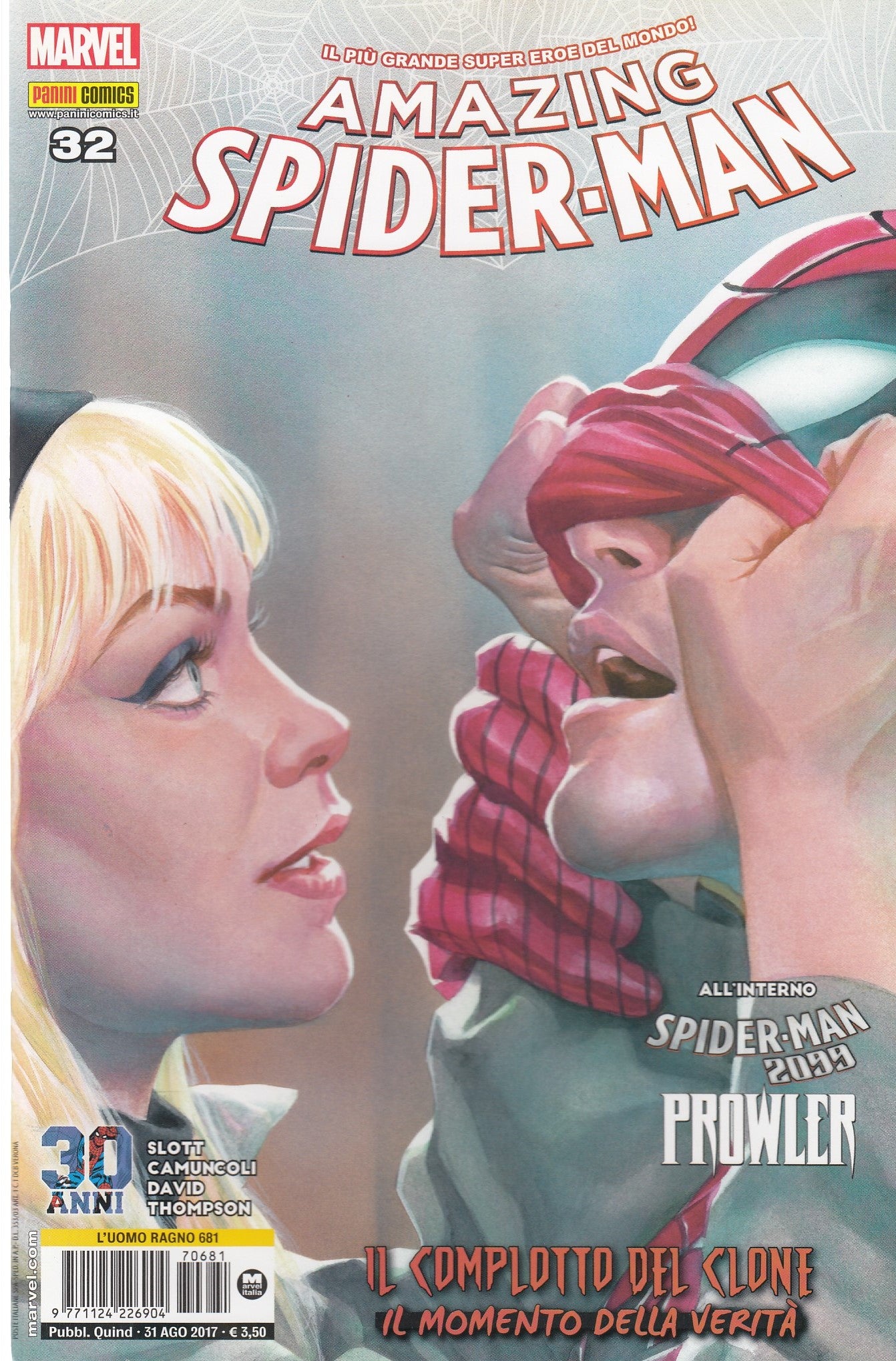L'uomo ragno Spider-man- Fascia 634/681- spillato- Panini- scegli il numero- C26
