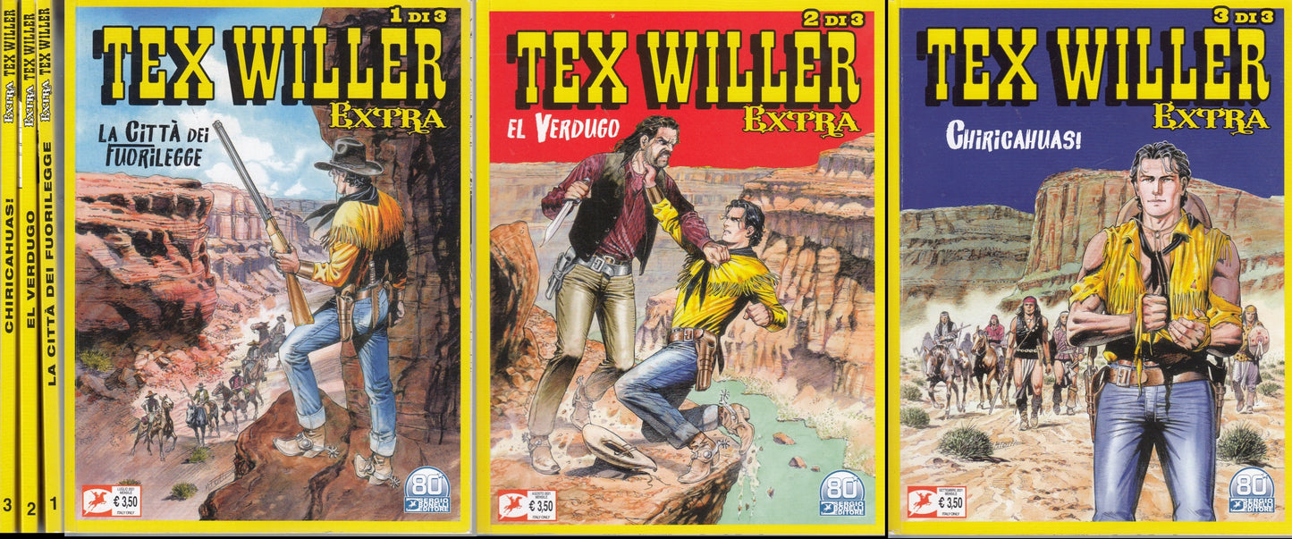 Tex Willer Extra 1/3 miniserie saga completa - Bonelli - G26