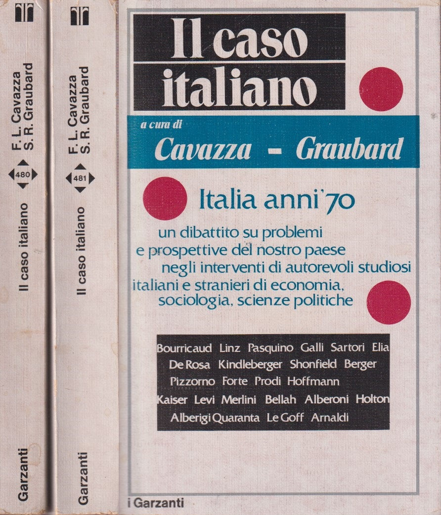Caso italiano Italia anni '70 2 voll. - Cavazza Graubard - Garzanti- 1974- ZFS41