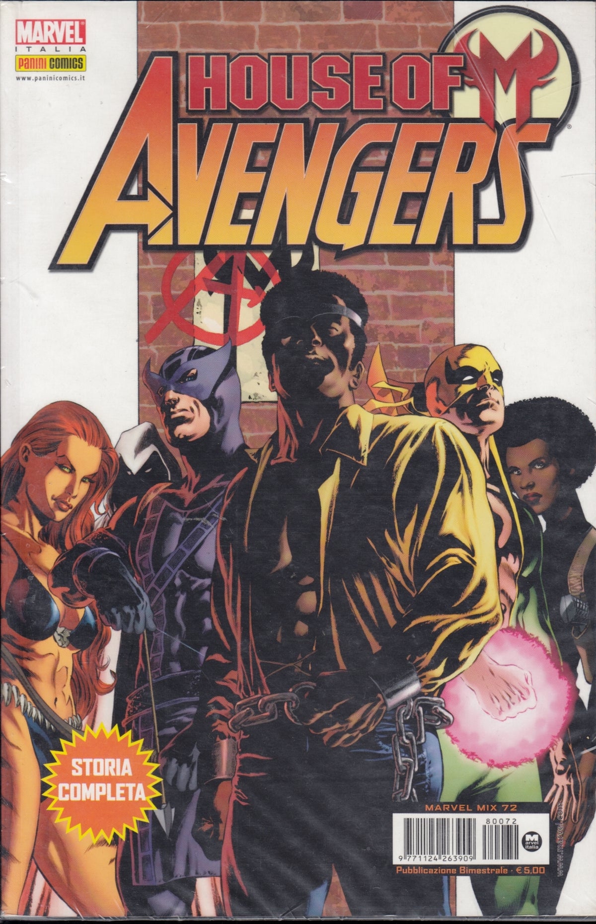 House of M 1/4 + 1 variant + 5 speciali - Panini - autografo Bendis - L26