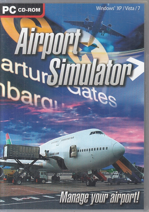 GC- GIOCO PC CD ROM AIRPORT SOMULATOR WINDOWS XP/VISTA/7- VDX
