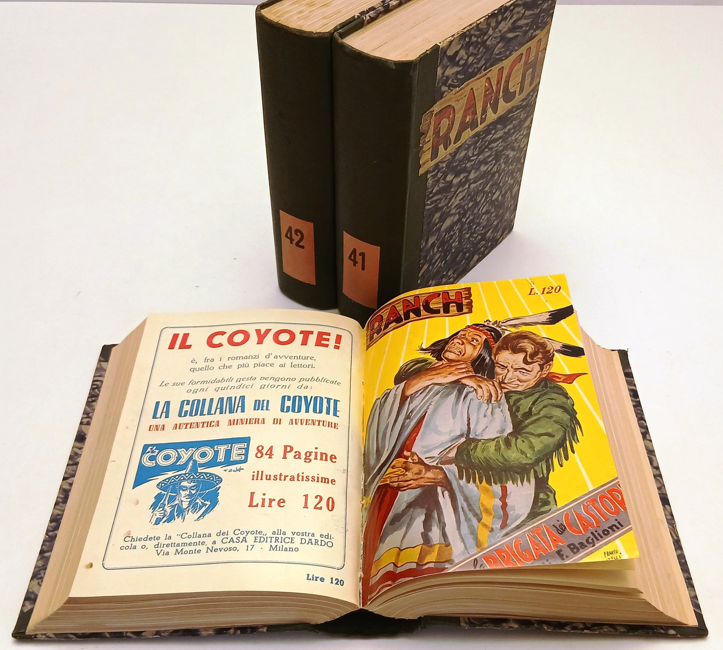 FZ- RANCH 1/32 3 VOLUMI RILEGATI ROMANZI - MALLORQUI- DARDO- 1951/1953- C- ZFS