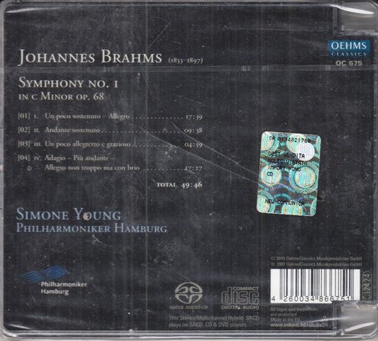 MCD- CD BRAHMS SINFONIE NR. 1 SIMONE YOUNG PHILARMONIKER HAMBURG OEHMS CLASSICS - ZCD1