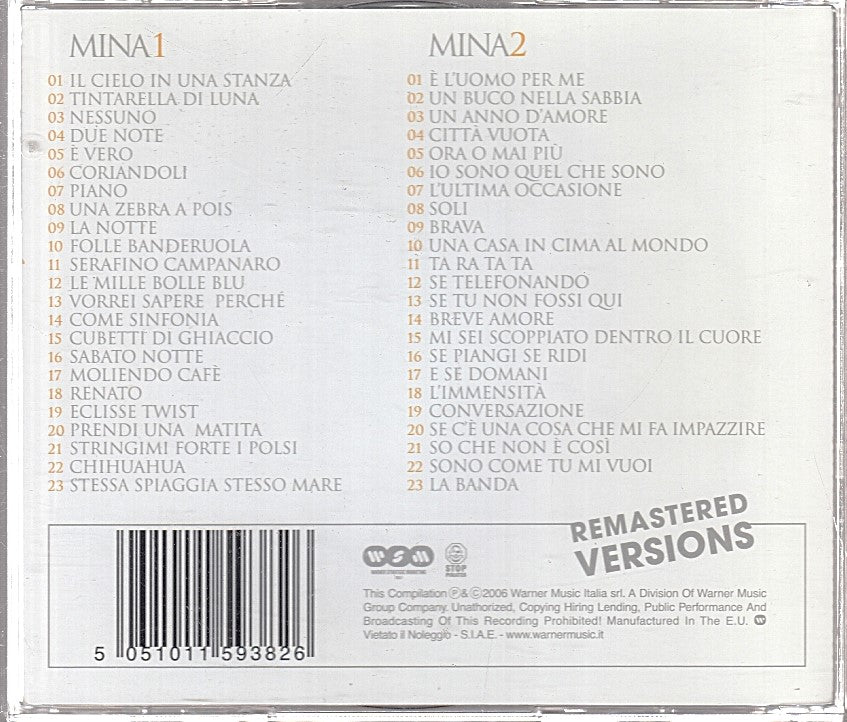 MCD- CD MINA TUTTO MINA LE ORIGINI WARNER 2 CD - ZCD12