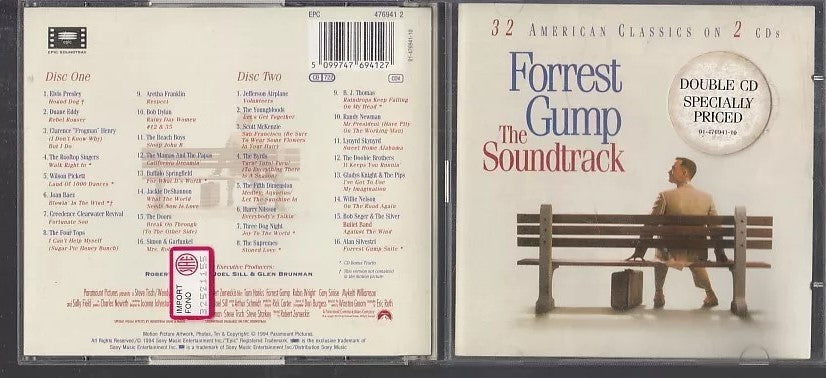 MCD- CD FORREST GUMP THE SOUNDTRACK COLONNA SONORA SONY 2 CD - ZCD14