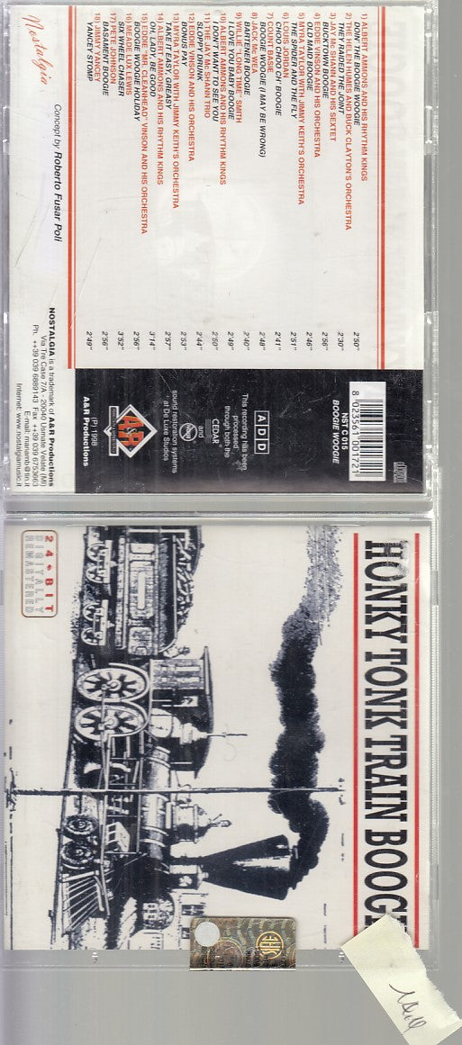 MCD- CD JOHN SARTA - HONKY TONK TRAIN BOOGIE --- NOSTALGIA - 2006 -- ZCD9