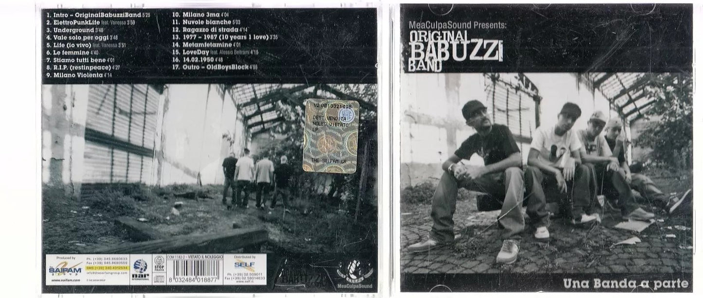 MCD- CD ORIGINAL BABUZZI BAND UNA BANDA A PARTE SAIFAM - ZCD14