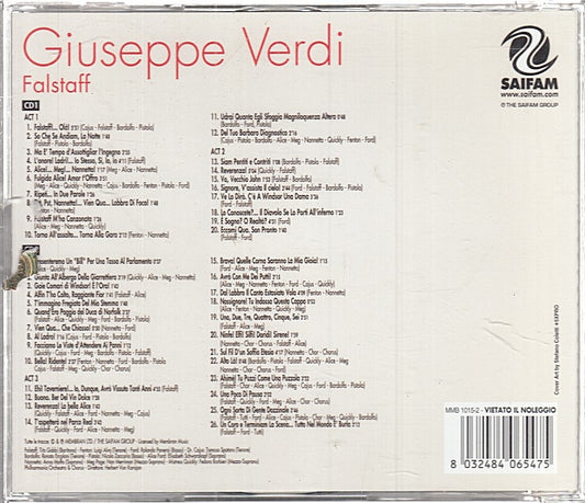 MCD- CD VERDI FALSTAFF SAIFAM 2 CD - ZCD8
