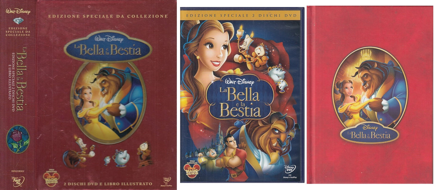 LN- LA BELLA E LA BESTIA + 2 DVD EDIZIONE SPECIALE-- DISNEY--- 2010 - C - ZFS329