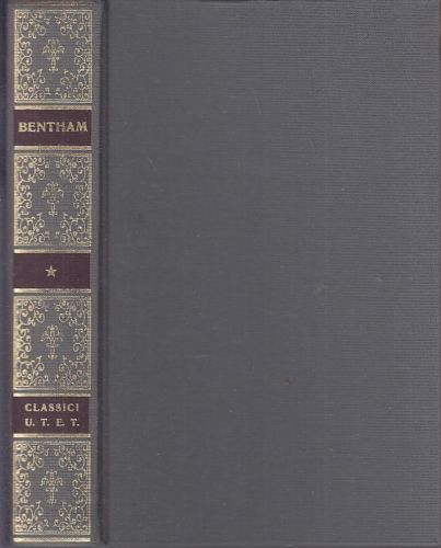 LS- CLASSICI DELLA FILOSOFIA BENTHAM MORALE -- UTET -- 1a ED. - 1998 - C- YDS478