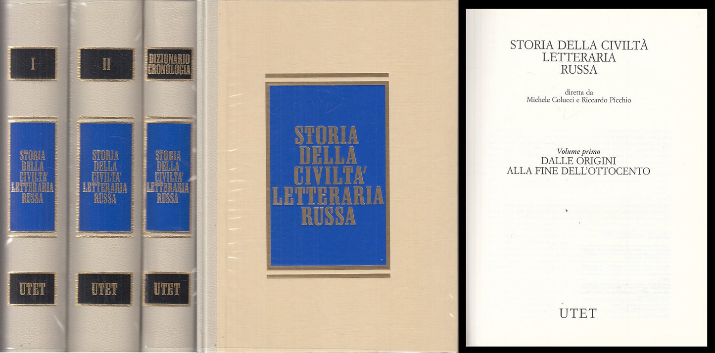 LS- STORIA CIVILTA' LETTERARIA RUSSA DIZIONARIO 3 VOLL.-- UTET--- 1997- CS- YFS9