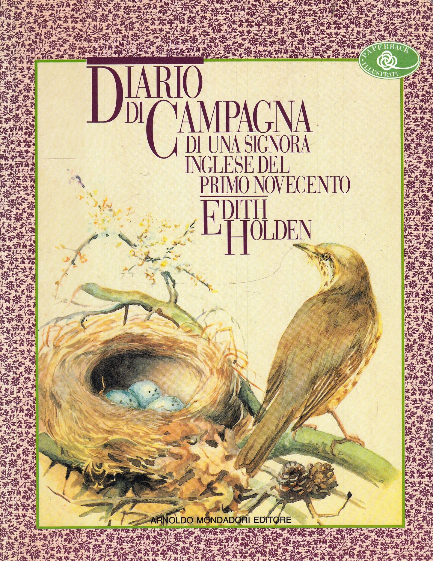 LN- DIARIO CAMPAGNA SIGNORA INGLESE PRIMO NOVECENTO - HOLDEN - MONDADORI- YFS593