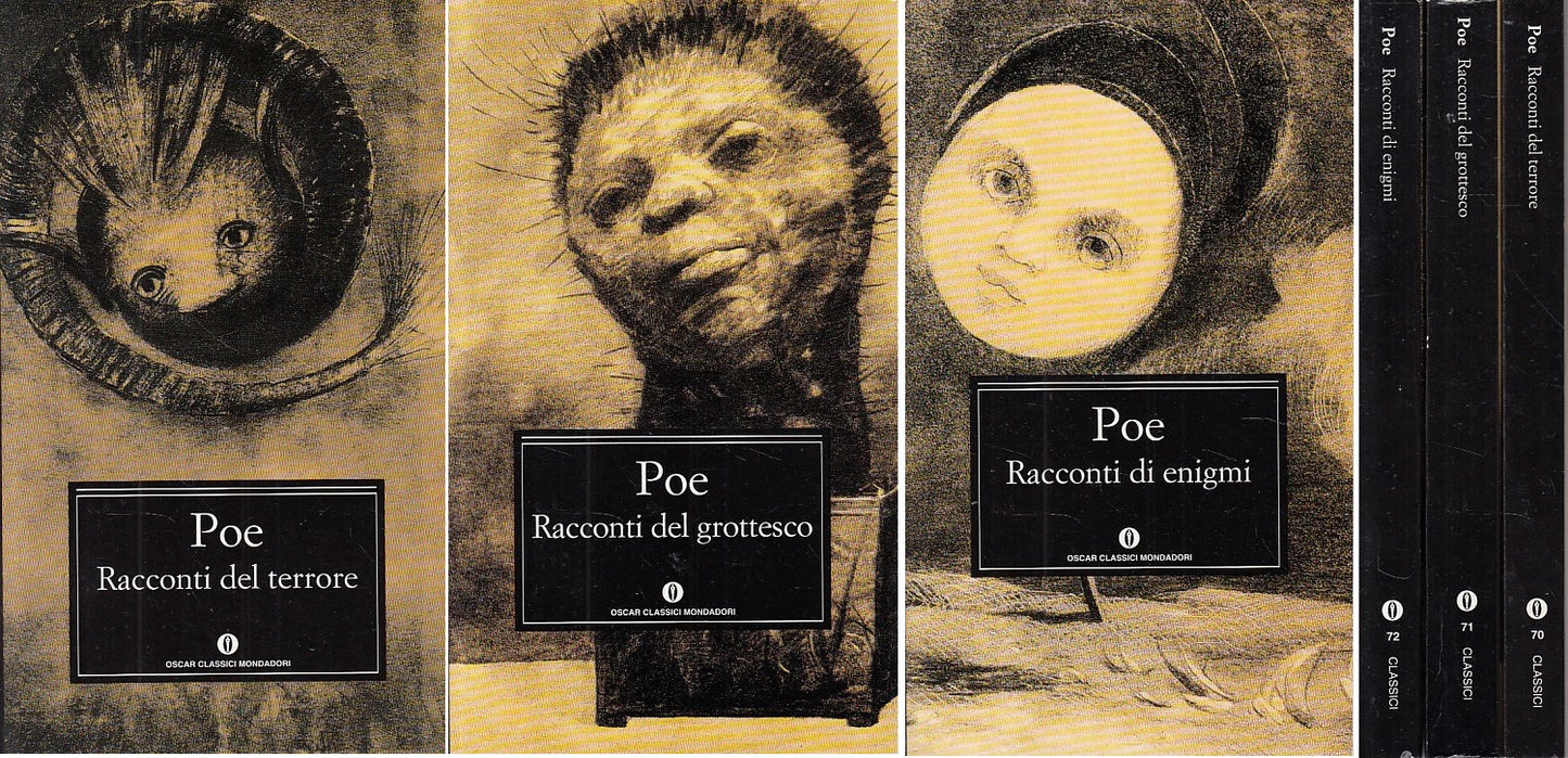 LN- RACCONTI DEL TERRORE GROTTESCO ENIGMI - POE- MONDADORI --- 1996 - B - ZDS456