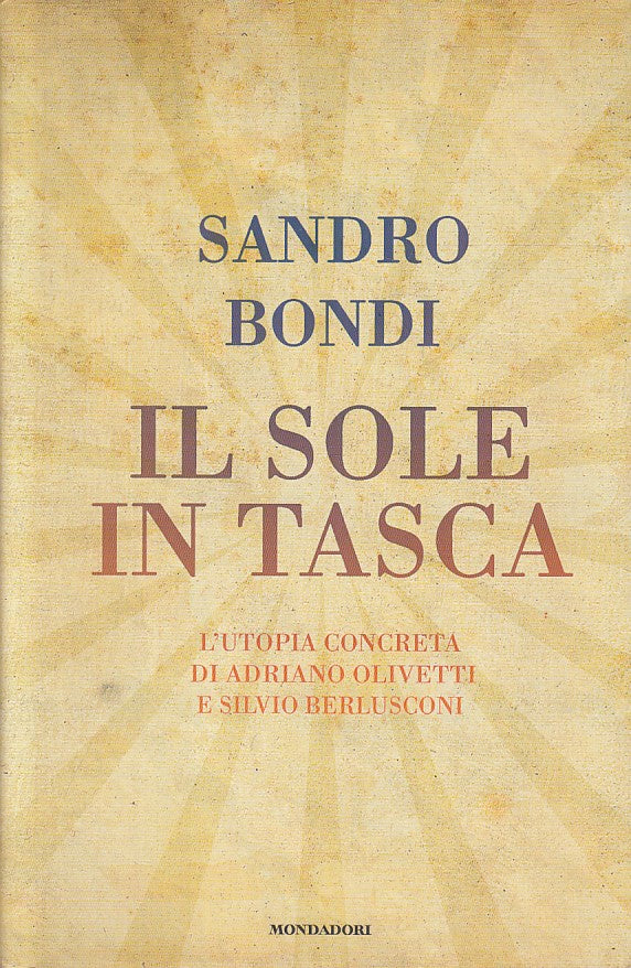 LS- IL SOLE IN TASCA OLIVETTI BERLUSCONI- BONDI- MONDADORI--- 2009 - CS - ZFS101