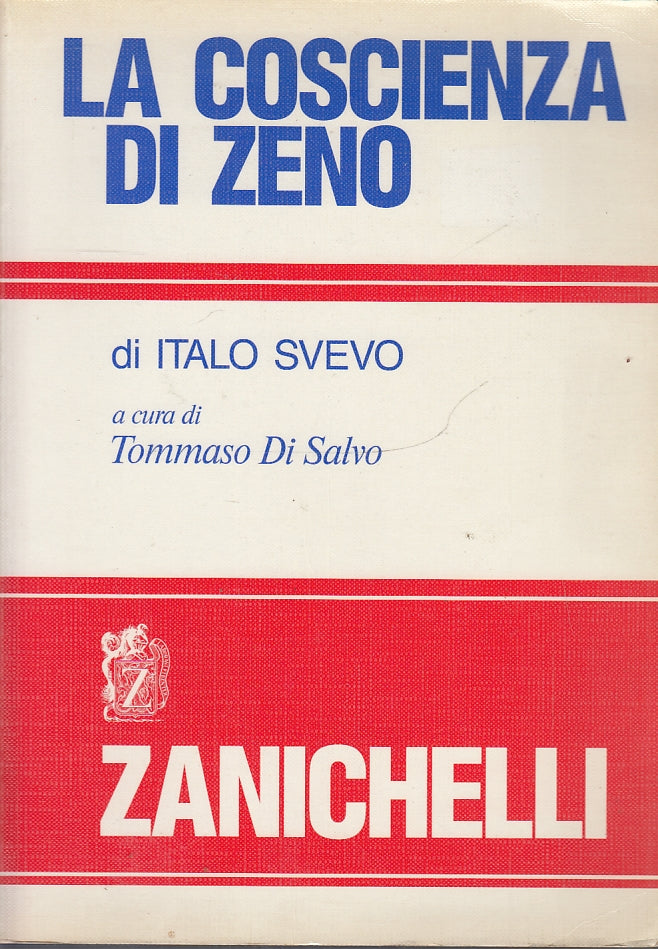 LN- LA COSCIENZA DI ZENO - ITALO SVEVO - ZANICHELLI --- 1990- B- YFS681