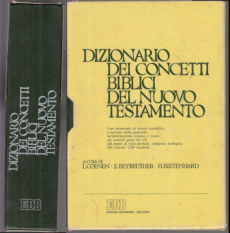 LD- DIZIONARIO DEI CONCETTI BIBLICI DEL NUOVO TESTAMENTO-- EDB--- 1991- C- XFS35