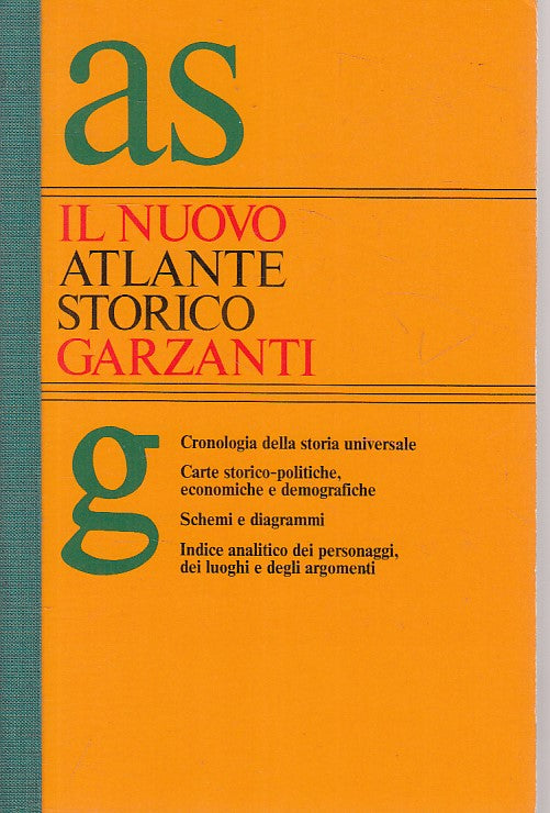 LS- NUOVO ATLANTE STORICO CRONOLOGIA UNIVERSALE -- GARZANTI--- 1990 - B - YFS476