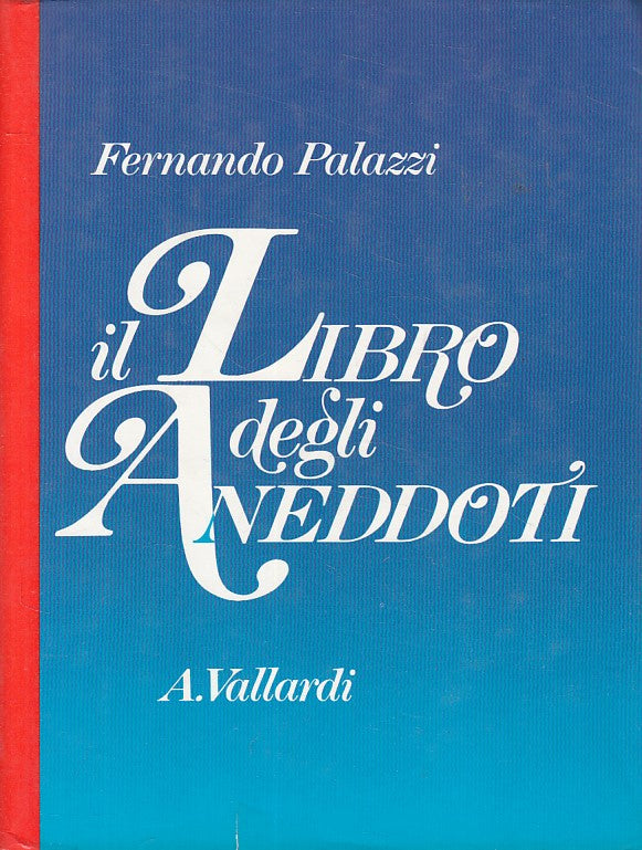 IL LIBRO DEGLI ANEDDOTI - PALAZZI - VALLARDI -- 1a ED. - 1989 - CS - ZFS414