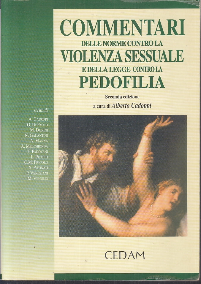 LZ- COMMENTARI NORME CONTRO VIOLENZA SESSUALE E PEDOFILIA- CEDAM- 1999- B-ZFS433