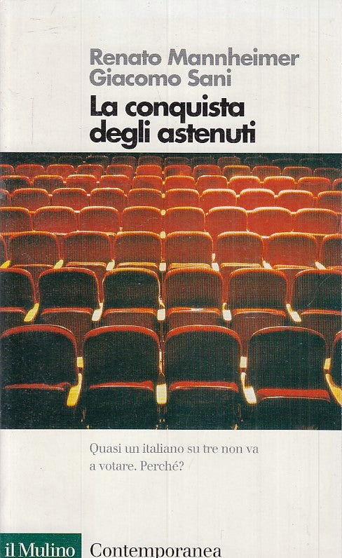 LS- LA CONQUISTA DEGLI ASTENUTI - MANNHEIMER SANI - IL MULINO--- 2001- B- ZFS150