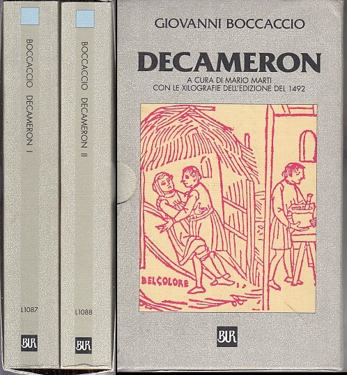 LN- COFANETTO DECAMERON 2 VOLUMI - BOCCACCIO - RIZZOLI - BUR -- 2000 - B- YDS566