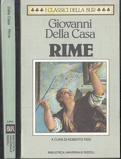 LN- RIME - GIOVANNI DELLA CASA - RIZZOLI - BUR - 1a ED. - 1993 - B - XFS36