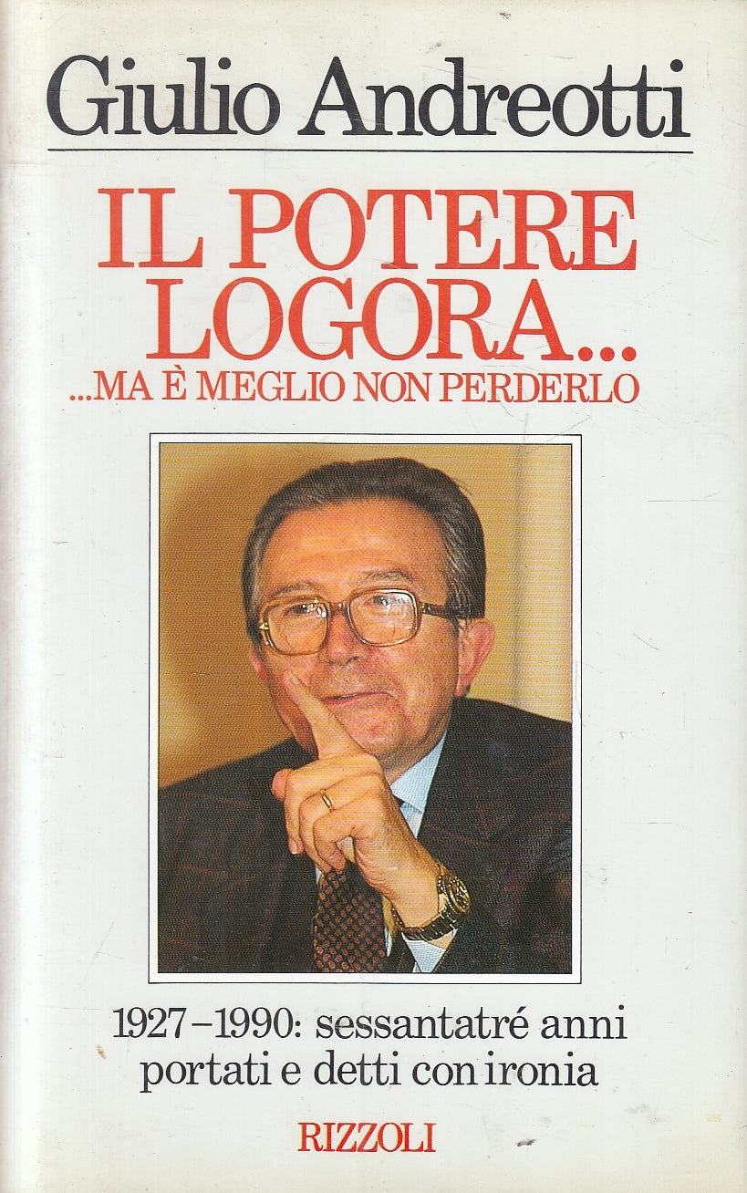 LN2- IL POTERE LOGORA MA E' MEGLIO NON PERDERLO- ANDREOTTI- RIZZOLI- CS - JXS161