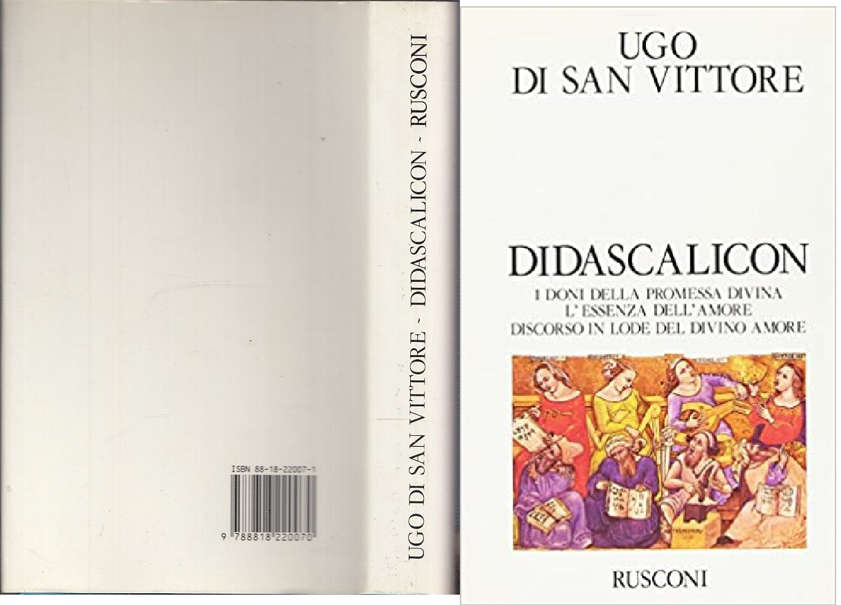 LS- DIDASCALION - UGO DI SAN VITTORE - RUSCONI -- 1a ED .- 1987 - CS - XFS93