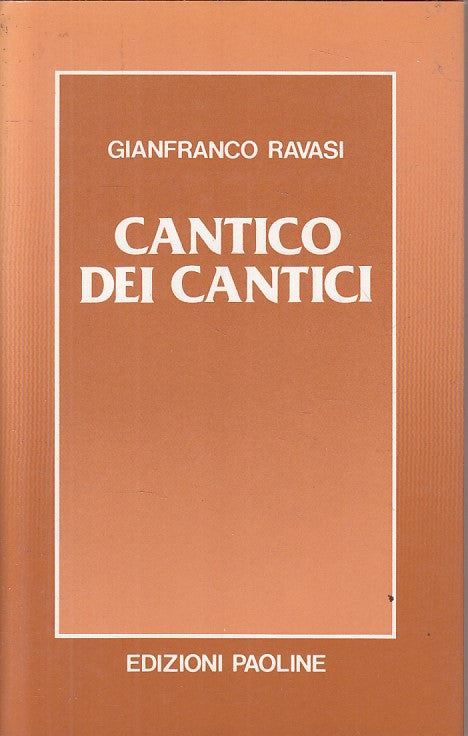 LD- CANTICO DEI CANTICI - RAVASI - PAOLINE - PAROLA DI DIO -- 1986 - CS - YFS575