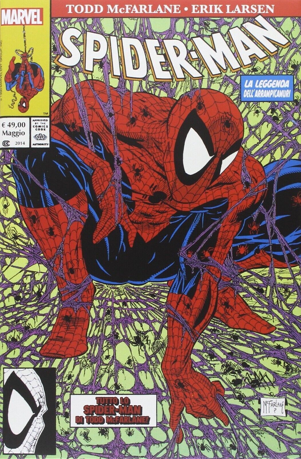FV- MARVEL OMNIBUS SPIDER-MAN - McFARLANE LARSEN - PANINI- 2022- CS- N23