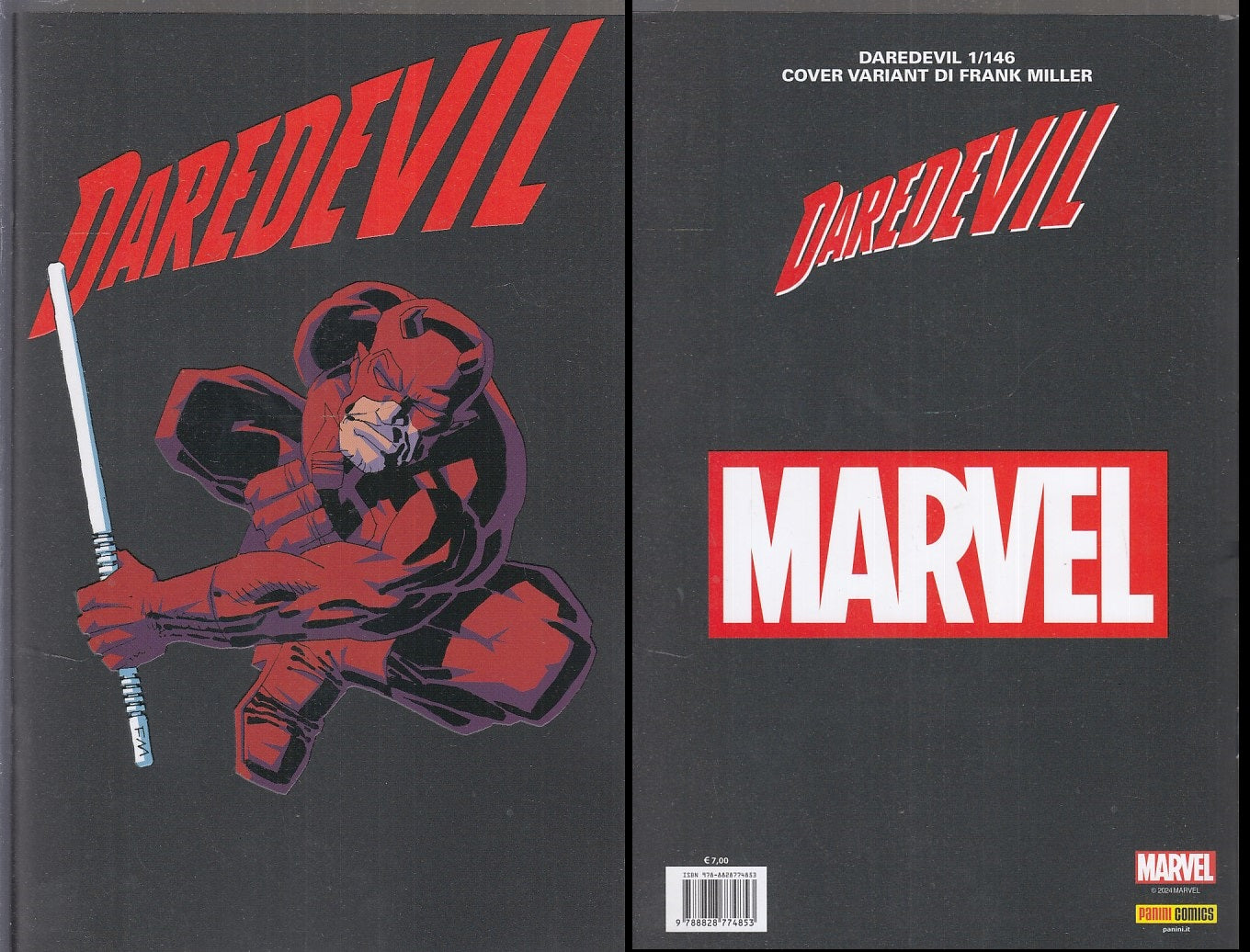 FS- DAREDEVIL 1/146 COVER VARIANT FRANK MILLER - PANINI - 2024 - S - C24