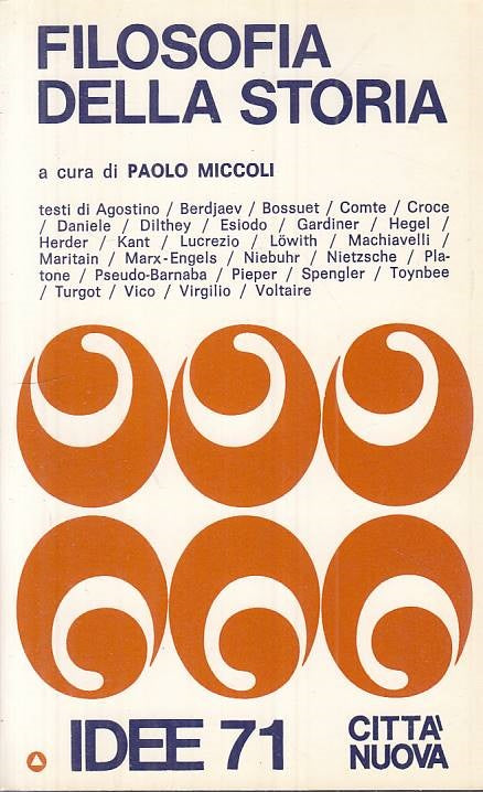 LS- FILOSOFIA DELLA STORIA - MICCOLI - CITTA' NUOVA - IDEE -- 1985 - B - ZTS275