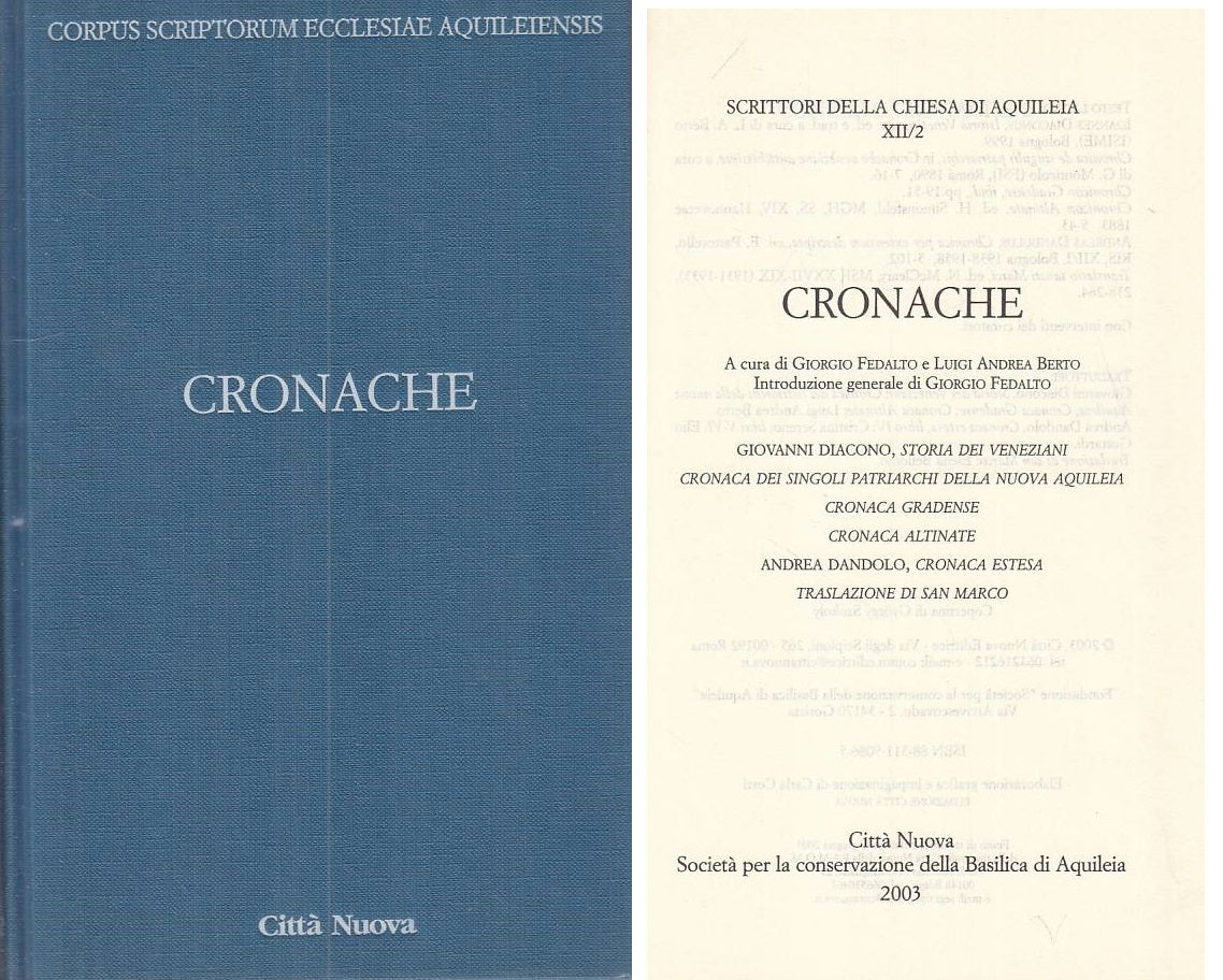 LS- CONCILI E CRONACHE 2 -- CITTA' NUOVA --- 2003 - CS - ZFS259