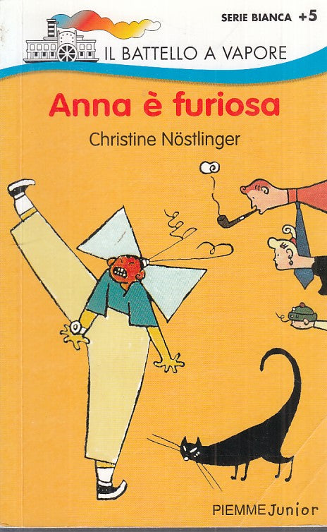 LN- ANNA E' FURIOSA - NOSTLINGER - PIEMME - BATTELLO VAPORE -- 1993 - B - YFS162
